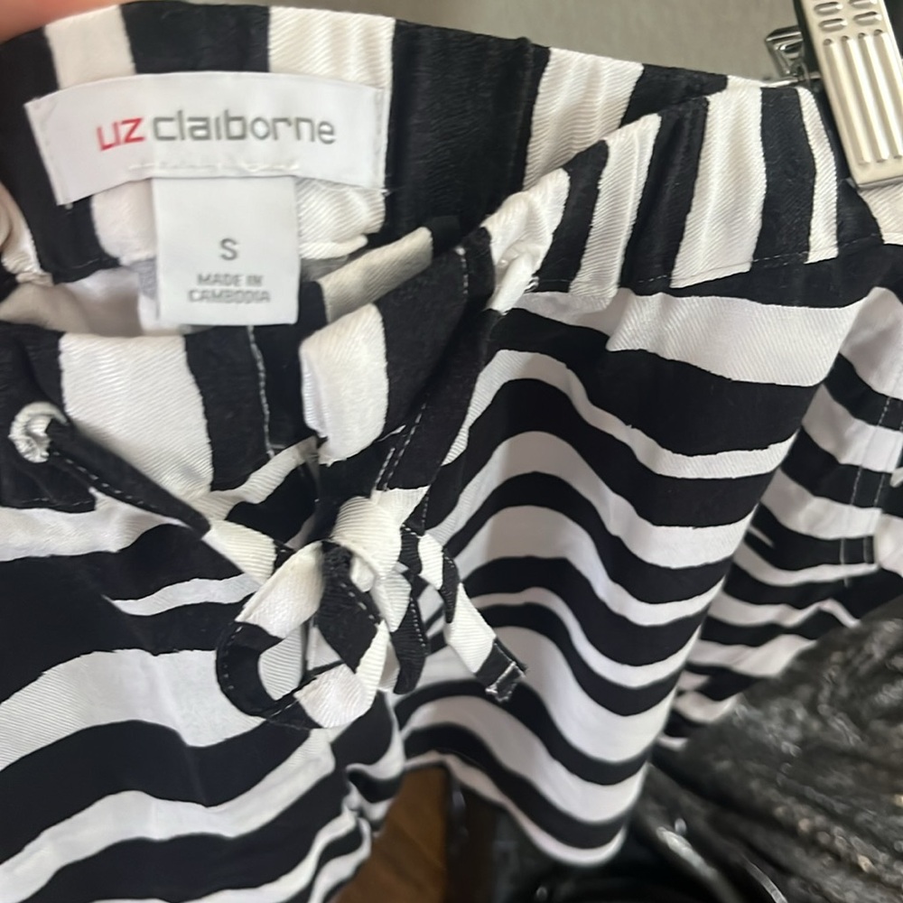 Zebra Striped Shorts. Had A String In The Front T… - image 3